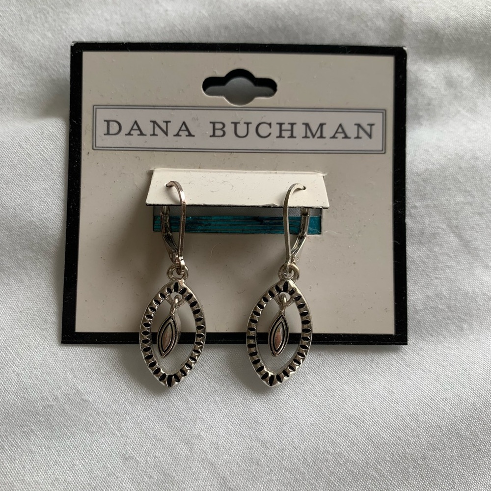 Dana Buchman Silver Earrings NWT